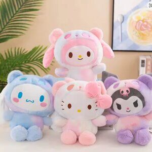 Sanrio 25Cm Anime Kuromid Toys Kawaii Mymelody Cinnamorol Plush Soft Stuffed Ani